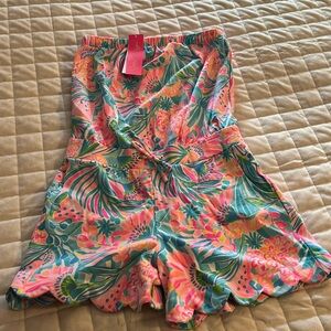 Lilly strapless romper